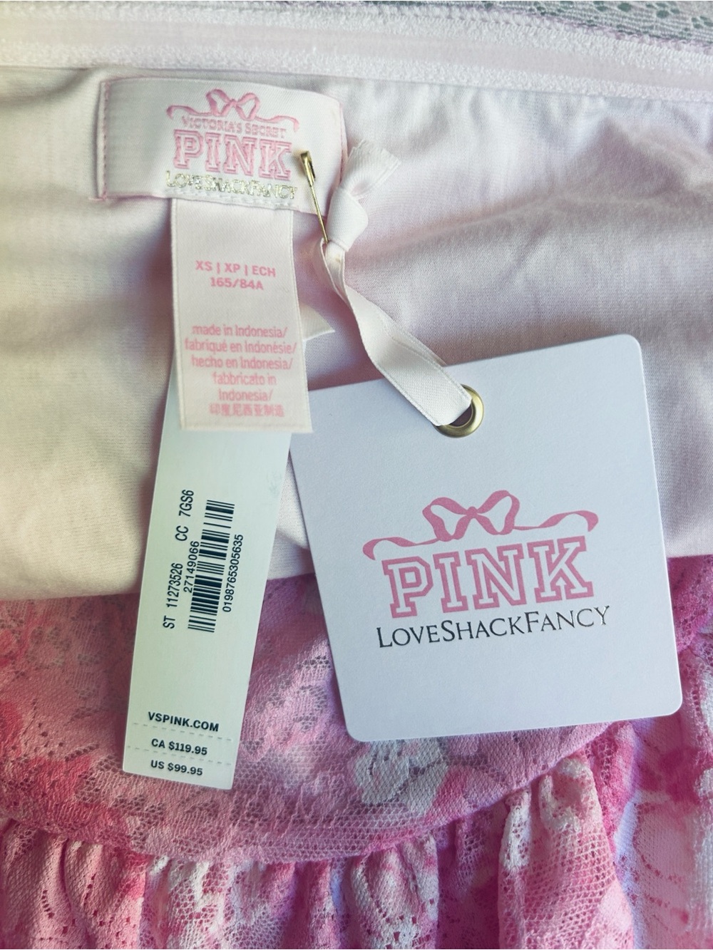 🆕💐 LoveShackFancy x PINK Victoria Secret Everblooming Strapless Dress XS NWT🎀 - Picture 10 of 14